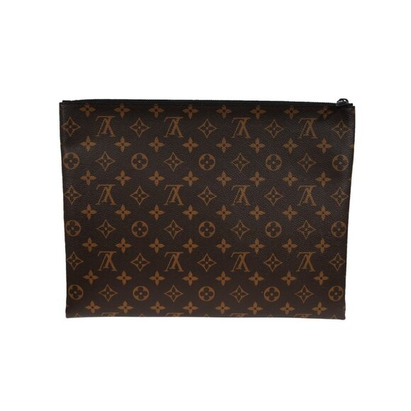 Louis Vuitton Virgil Solar Ray Pouch Orange Brown Canvas Monogram Travel Clutch - Picture 5 of 10